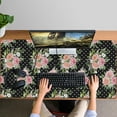 thumbnail image 4 of Long Mouse Pads for Desk,Pioneer Flower Floral Print Pattern Desk Mats on Top Of Desks, Desk Mouse Pad Extra Large with 3mm Non-Slip Base and Stitched Edge for Gaming,Office,Work,Home 47.3"x23.6", 4 of 6