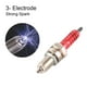 thumbnail image 3 of Bujía D8TC de 3 electrodos para motocicletas, scooters, cuatriciclos, CG 125, 150, 200 cc, CF250, 3 of 8
