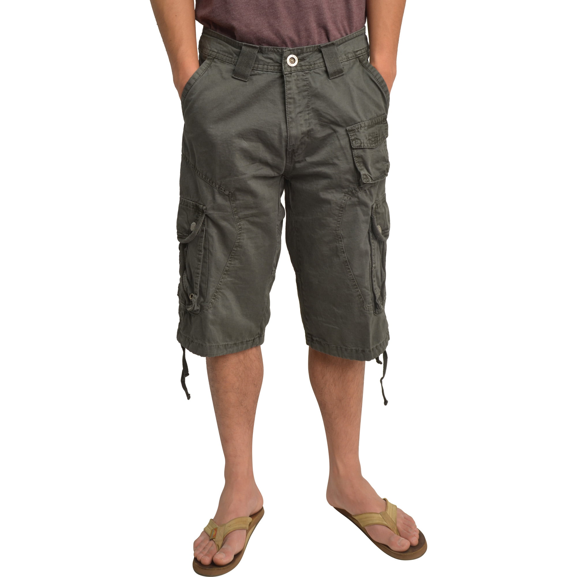 Mens Military Dark Grey Cargo Shorts #1048 Size 30 - Walmart.com