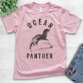 thumbnail image 2 of Kids Ocean Panther Seal Shirt, Youth Kids Boy Girl T-Shirt, Seal Shirt, Funny Animal Shirt, Light Pink, Medium, 2 of 4