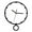 White, variant on deevoka Wall Clock with Pendulum Decorative Clock Stylish Round Wall Ornament for Dining Brown