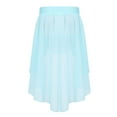thumbnail image 2 of Aislor Kids Big Girls High Low Chiffon Dance Skirt for Lyrical Ballet Latin Jazz Stage Performance 6-16 A Light_Blue 14, 2 of 7
