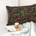 thumbnail image 4 of Pofeuu Doodle Barbeque 1 Print Polyester Microfiber Plush Pillowcases, Super Soft and Cozy Pillow Case Covers with Envelop Closure（Pillow core not included）-20"x30", 4 of 6