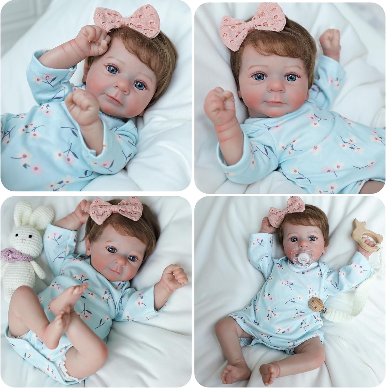 FASMAS 17" Felicia Reborn Baby Doll Girl photo 4