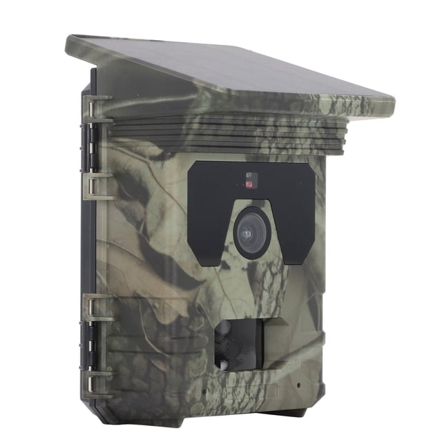 Night Vision Trail Camera, IP65 Waterproof Wide Angle Record 4K 50 MP Solar Trail Camera for Hunting