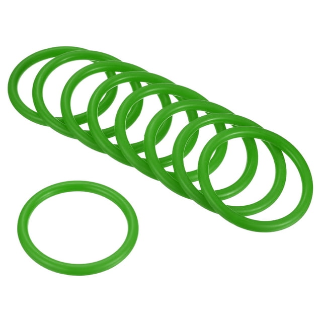 Unique Bargains 6cm Plastic Carnival Ringtoss Rings Hoop Party Favor Game, Green 12 Pack