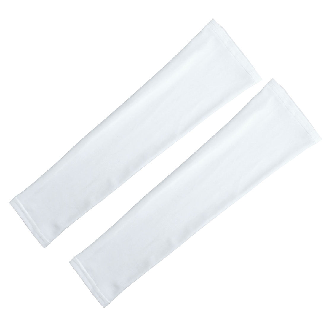 Outdoor Sports Bicycle Cycling Sun Protection Cover Arm Sleeves White Pair by Unique-Bargains