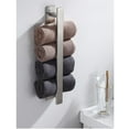 thumbnail image 2 of Percha autoadhesiva moderna de material acero inoxidable riel para toals, soporte para barra, estante para almacenamiento perfecl varillas de rack de baño, 2 of 8