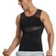 thumbnail image 3 of Chalecos moldeadores para hombre, de malla elástica alta, estilo fino, corsé, chaqueta con botones en el pecho, de licra., 3 of 5