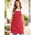 thumbnail image 4 of Festive Multi-Use Apron 12OZ Canvas Tool Apron With 3 Pockets - For Cooking, Gardening, Coffee Making, Thanksgiving & Christmas Gift Idea - Unisex Adjustable Design, Adjustable For Men And Women, 4 of 9