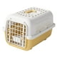 thumbnail image 3 of Jaula de viaje portátil para perros y gatos, de polipropileno, 19 x 12,6 x 13,8 pulgadas, transpirable, multifuncional, con asa de transporte, jaula Amarillo, 3 of 9
