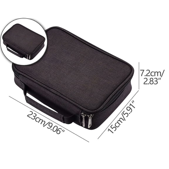 VQPeo Pencil Case, Multi-Functional Large Capacity Pens Case Pencil Pouch Wrap Pencil Holder Organizer Stationary Bag with Interior Zippered Pocket