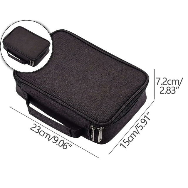 Dvruxg Trousse à Crayons, Grande Capacité Multifonctionnelle Trousse à Stylos Porte-Crayons Organisateur Sac de Rangement avec Poche Intérieure Zippée