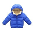 thumbnail image 1 of Chaqueta gruesa de invierno para niños y niñas, cálida, con cremallera, capucha, cortavientos, bonita ropa de abrigo, 2-6T, 1 of 7