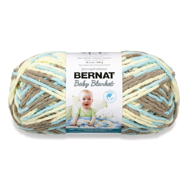 Bernat® Baby Blanket™ 6 Super Bulky Polyester Yarn, Handsome Guy 10.5oz/300g, 220 Yards