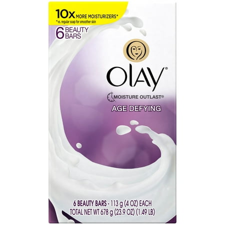 Olay Age Defying Beauty Bar Soap, 6 ea