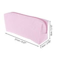 thumbnail image 2 of Unique Bargains 1 Pc Lady Portable Rectangle Makeup Bag for Vacation Pink Polyester, 2 of 6