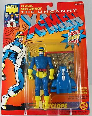 ToyBiz Uncanny X-men 1993 Laser Light Eyes Cyclops 5 Inch Action Figure for sale online 