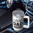 thumbnail image 4 of 40oz Insulated Dad Gift Cup, Best Dad Ever Stainless Steel Tumbler with Lid & Straw, Father's Day Christmas Birthday from Wife Son, 4 of 5