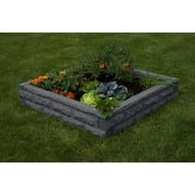Good Ideas Garden Wizard Outdoor Self Watering Raised Garden Bed, Dark Granite