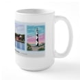 thumbnail image 2 of CafePress - Lighthouses Of The Outer Banks Large Mug - 15 oz Ceramic Large White Novelty Mug, 2 of 6