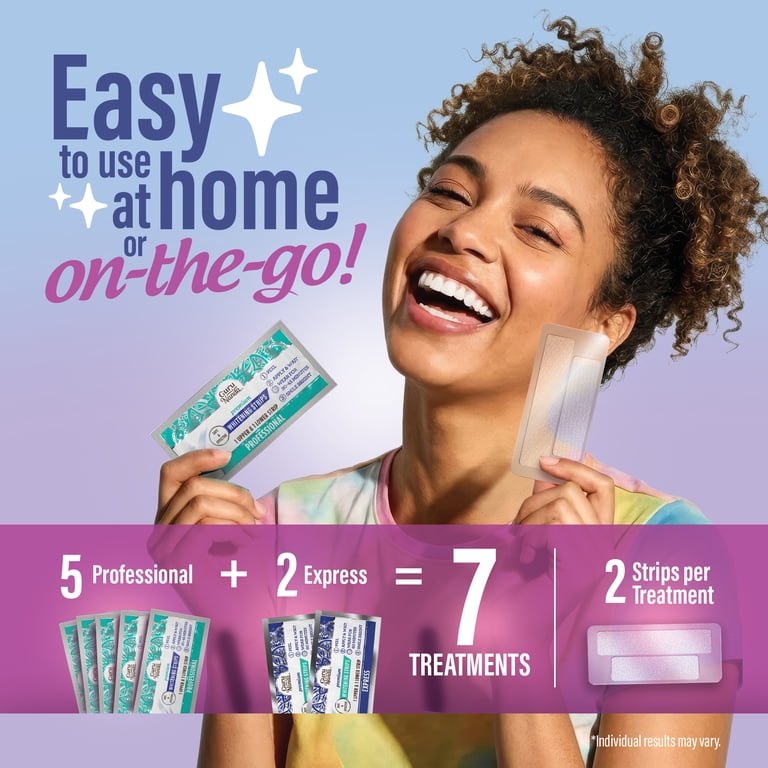 GuruNanda Teeth Whitening Strips Infused with Coconut Oil, 7