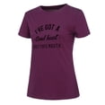 thumbnail image 4 of outfmvch t shirts for women fashion short sleeve letter print plus size cotton casual womens tops shirts for women, 4 of 9