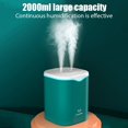 thumbnail image 3 of Humidificador de aire USB de 2000ML, doble puerto de pulverización, humidificador de aceite esencial para aromaterapia, generador de niebla fría, nebulizador purificador para el hogar y la Oficina, 3 of 4