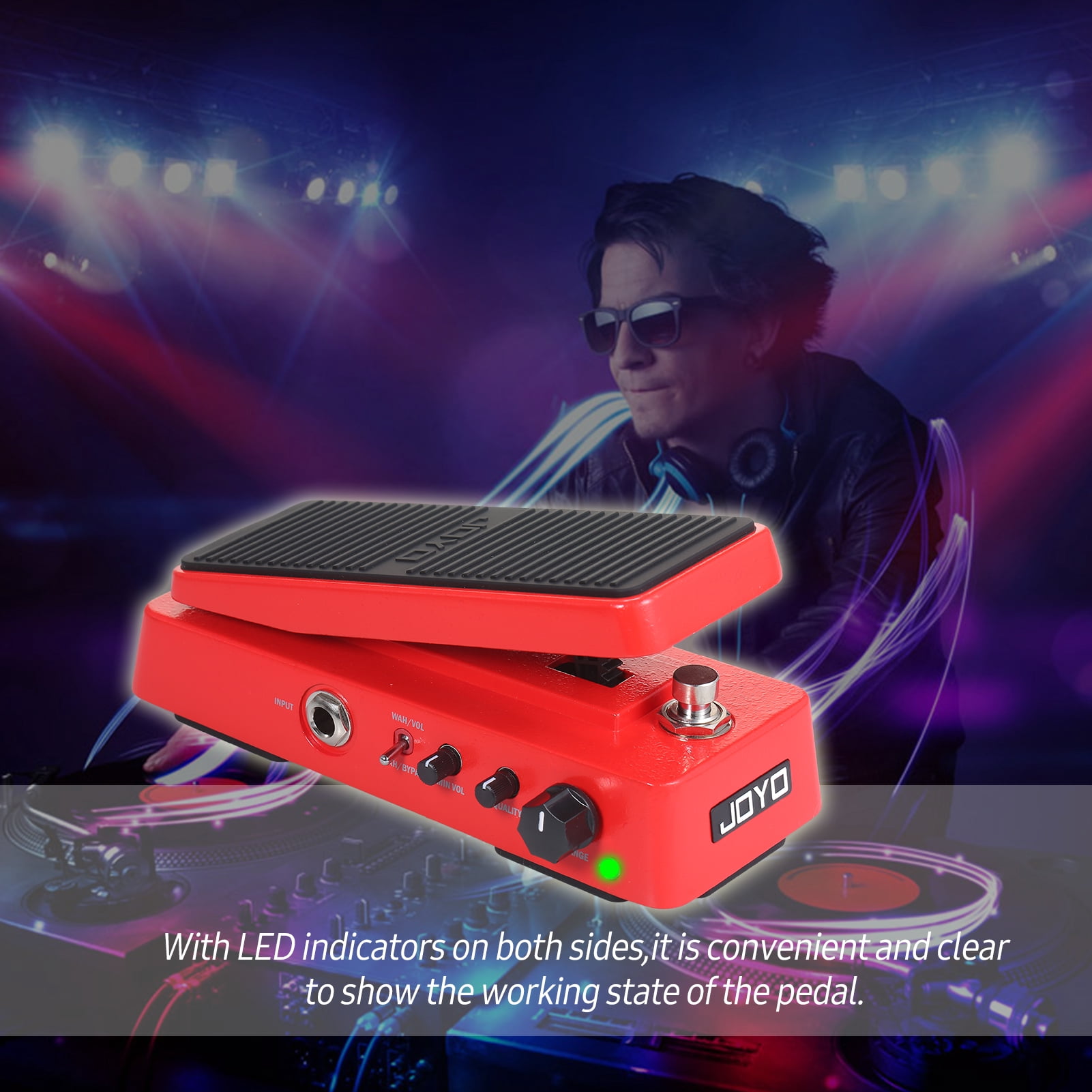 JOYO Effect Pedal,Wah Wah Pedal Adjustable Tones 2 1 Tones Pedal - Musicians - Musical Pedal Tones - Pedal 2-in-1 Adjustable 2-in-1 Tones Joyo Pedal Tones Pedal Tones Volumes Wah-wah Pedal