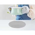 thumbnail image 5 of REGALWOVEN Farmhouse Placemats Set of 4 Cotton Rope Round Placemats for Dining Table Decor Indoor Outdoor Light Gray 12*12in, 5 of 7