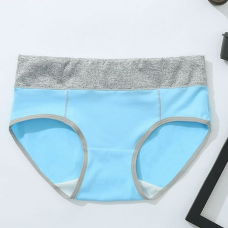 

Women Underwear Brief Solid Color Patchwork Panties Knickers Bikini Underpants