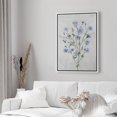 thumbnail image 3 of PixonSign Framed Canvas Print Wall Art Watercolor Blue Cornflower Wildflower Nature Wilderness Illustrations Modern Art Botanical Floral Farmhouse/Country Relax/Calm/Cozy - 24"x36" White, 3 of 5