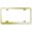 Gold, variant on Plain Laser Etched Logo Stainless Steel Wide Body License Plate Frame (Brushed Chrome)