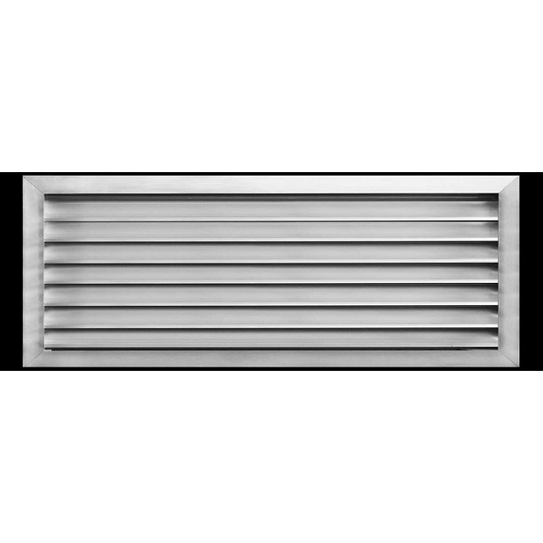36"w X 20"h Aluminum Exterior Vent for Walls & Crawlspace Rain