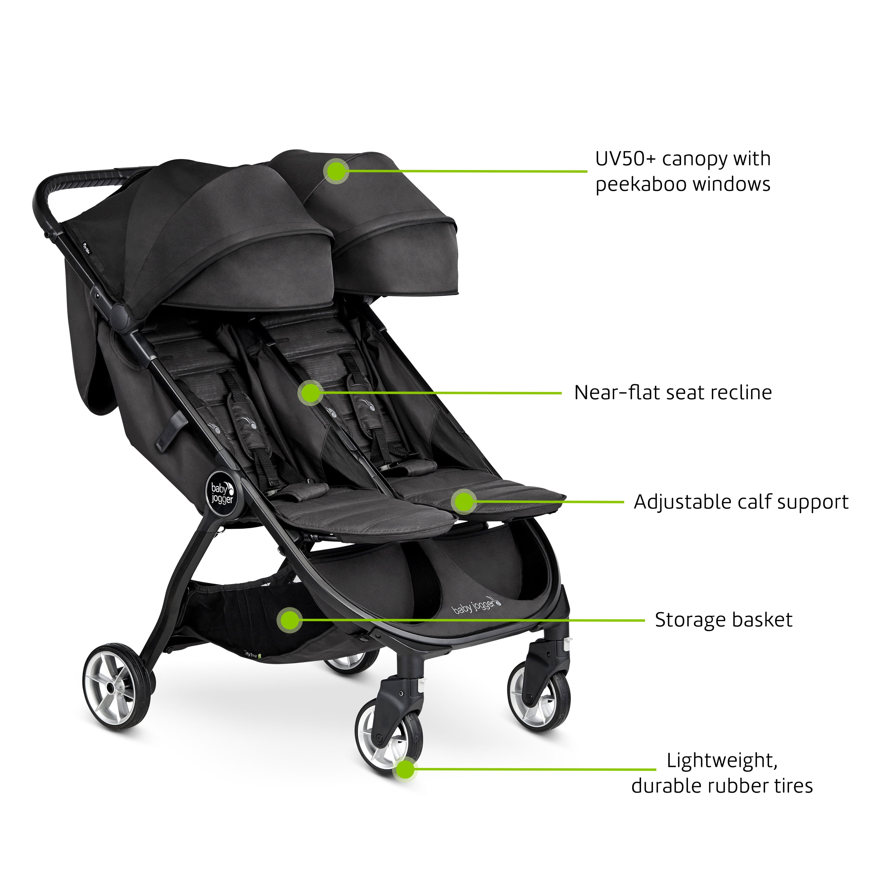 Baby Jogger City Tour 2 Double Stroller Seacrest Walmart