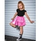 thumbnail image 4 of Falda metálica brillante para niñas Perfashion con tutú de rosas y lentes de sol, talla 6-7, 4 of 5