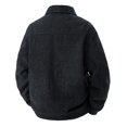 thumbnail image 3 of Fgnfyis Men Jacket Corduroy Casual Jacket Autumn Winter Stand Collar Lightweight Outdoor Windbreaker for Daily Wear Trench Coat Men Black XXXL, 3 of 8