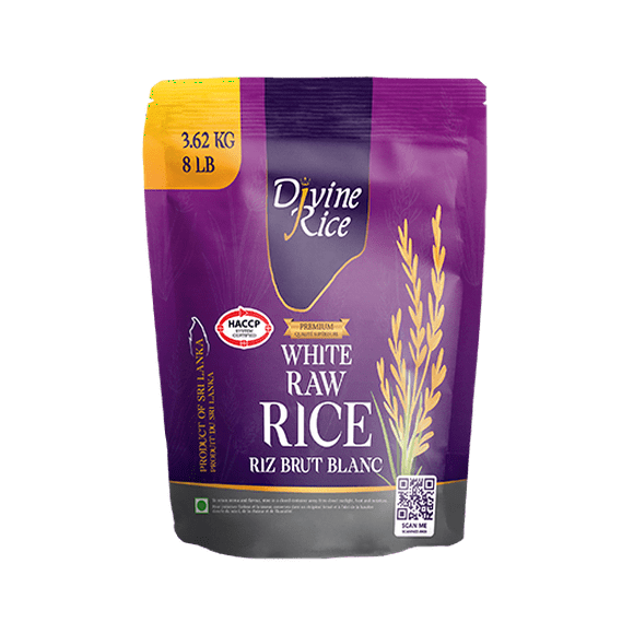 White Raw Divine Rice (8LB)