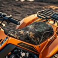 thumbnail image 3 of Uorisanigo 23×10 Inch ATV Seat Covers Waterproof Dead Leaf Print Dirt Bike Seat Cushion Cover for Polaris Sportsman 570 450 850, Polaris Scrambler 400 500 850 1000, Honda Rancher 420, 3 of 7