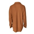thumbnail image 5 of Letdown Womens Waffle Knit Shacket Jacket Casual Long Sleeve Button Down Shirts Dressy Blouses Tops Boyfriend Blouses with Pockets Loose Fit, 5 of 5