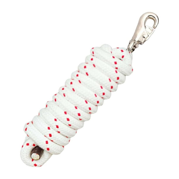 Cuerda de de caballo con perno Snap Clip 3M Cable adjuntar a cabestro o arnés práctico perro caballo entrenamiento correa de cuerda de