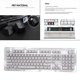 thumbnail image 2 of Cubierta de teclas PBT de 104 teclas para teclado mecánico para juegos de 61, 64 y 68 teclas premium blanco, 2 of 6