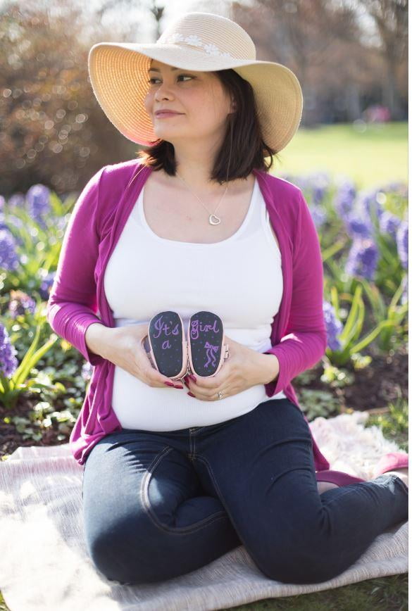 Pink Baby Chalkboard Shoes - Moccasins - 3-6 Months