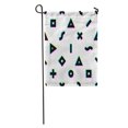 thumbnail image 1 of JSDART Dynamic Digital Monitor Glitch Aberration Effect Geometric Shapes on Solid Garden Flag Decorative Flag House Banner 28x40 inch, 1 of 2