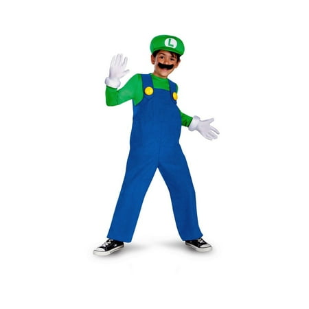 Luigi Boys Costume deluxe - Walmart.com