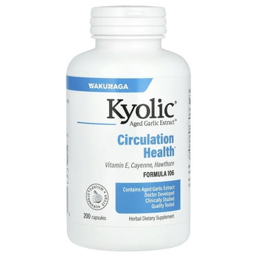 Aged Garlic Extract Healthy Heart Formula 106 By Kyolic  - 200 Capsules
