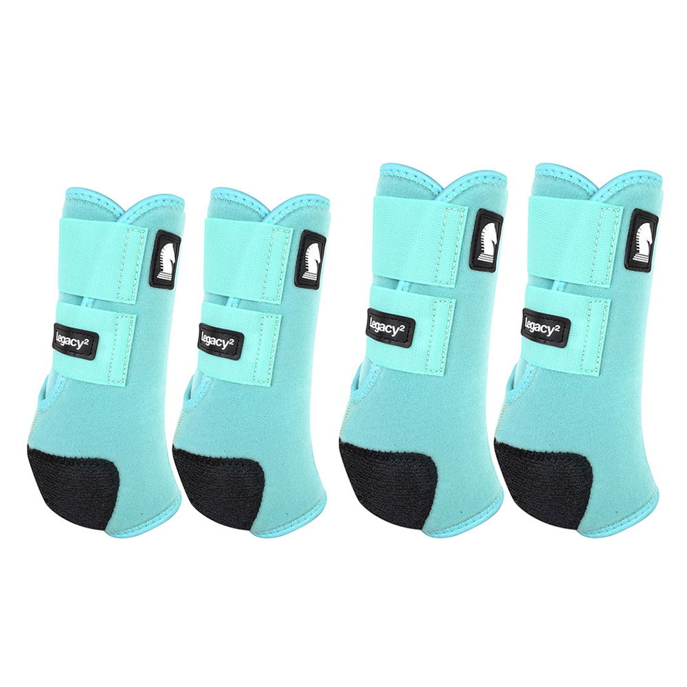 68CE Medium Classic Equine Legacy2 Horse Front Hind Sports Boots 4 Pack