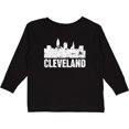 thumbnail image 3 of Inktastic Cleveland Skyline Grunge Boys or Girls Long Sleeve Toddler T-Shirt, 3 of 5