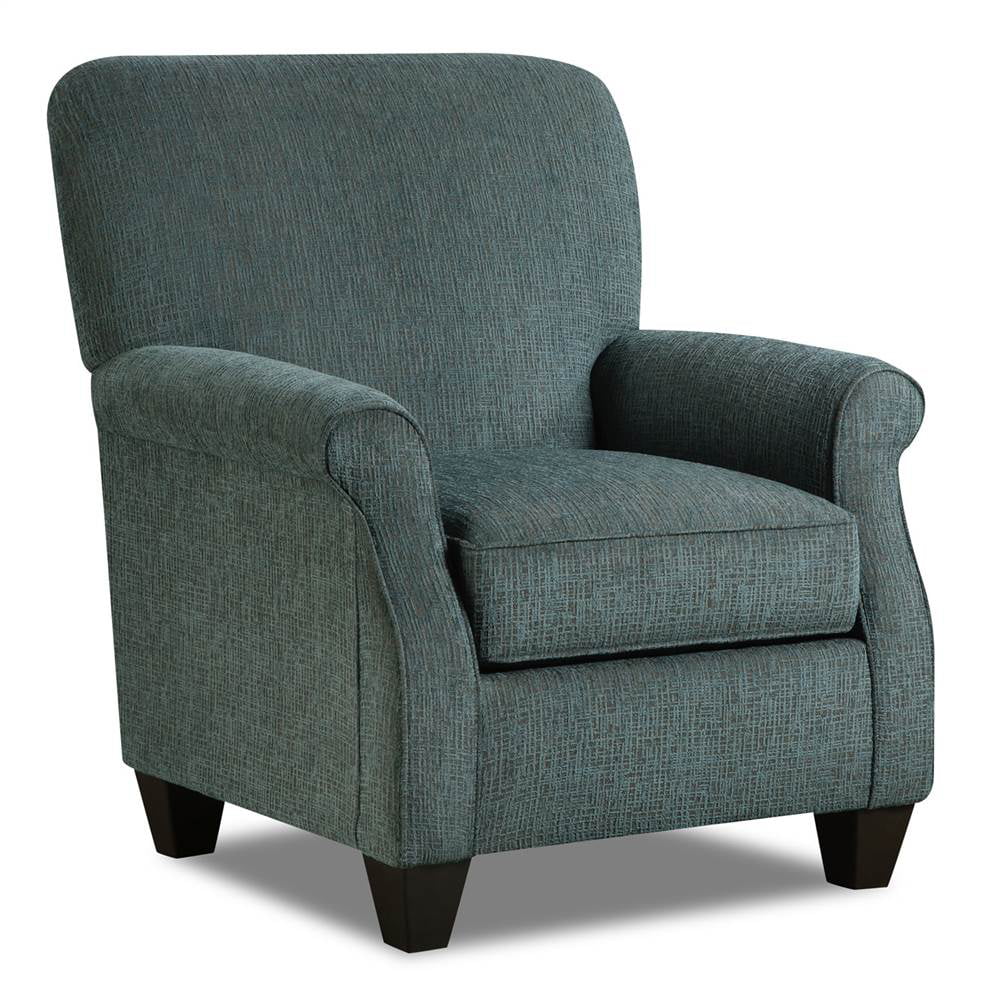 Zain Accent Chair with Round Arms