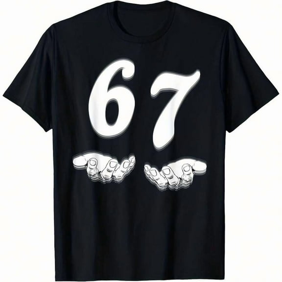Funny Six Seven 6 7 Meme Gen Alpha Slang  T-Shirt
